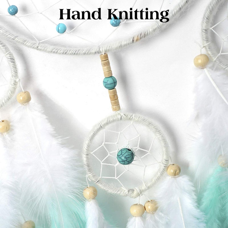 Keponbee Boho Dream Catcher Home Decor for Girls Bedroom, Dream Catcher Room Decor Unique Find Blue Dream Catchers - Image 2